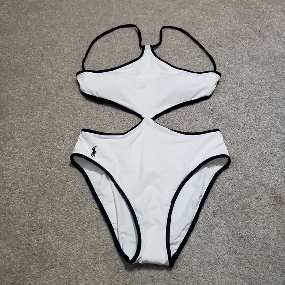 Polo by Ralph Lauren White One Piece Swimsuit - Picture 3 of 12